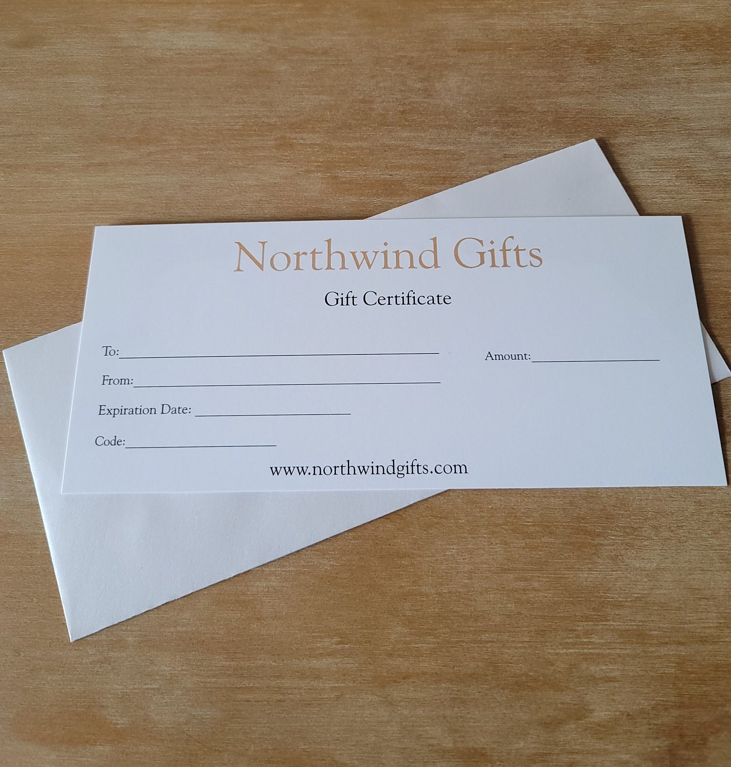 Northwind Gifts Gift Cards.