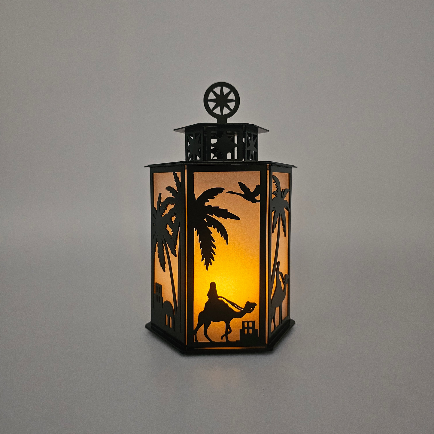 Nativity Scene Metal Lantern