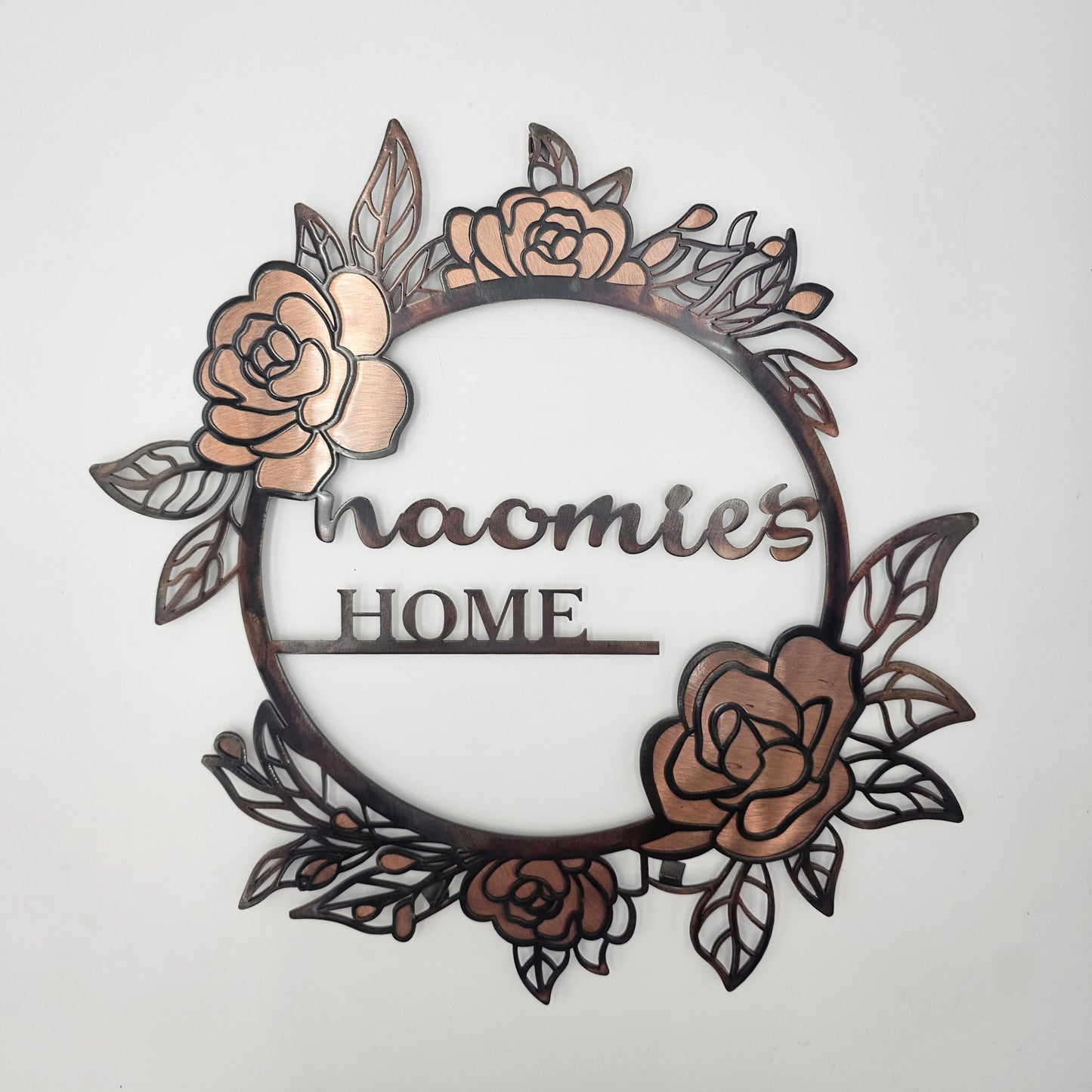 Personalized Floral Name Sign for Porch, Wall or Door