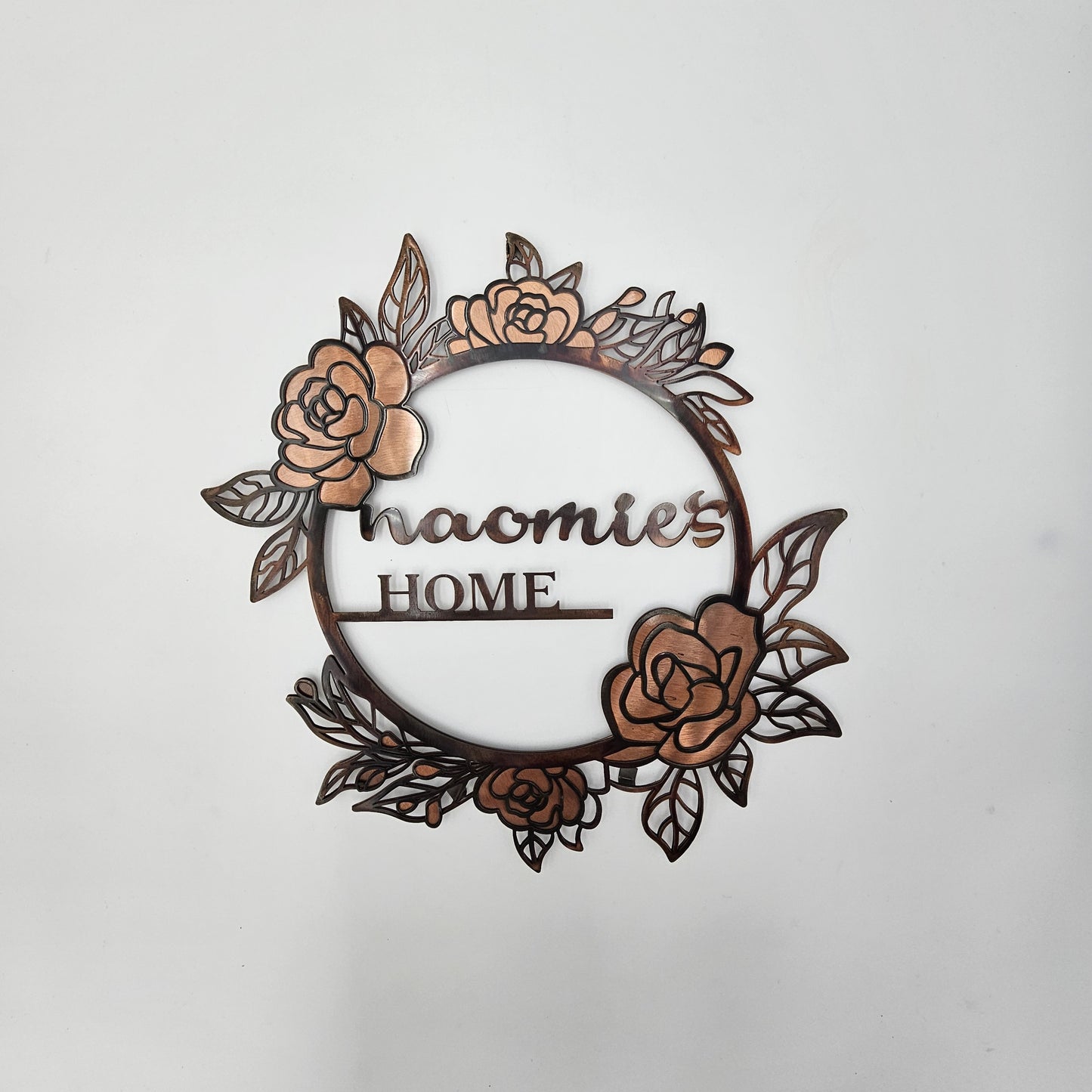 Personalized Floral Name Sign for Porch, Wall or Door
