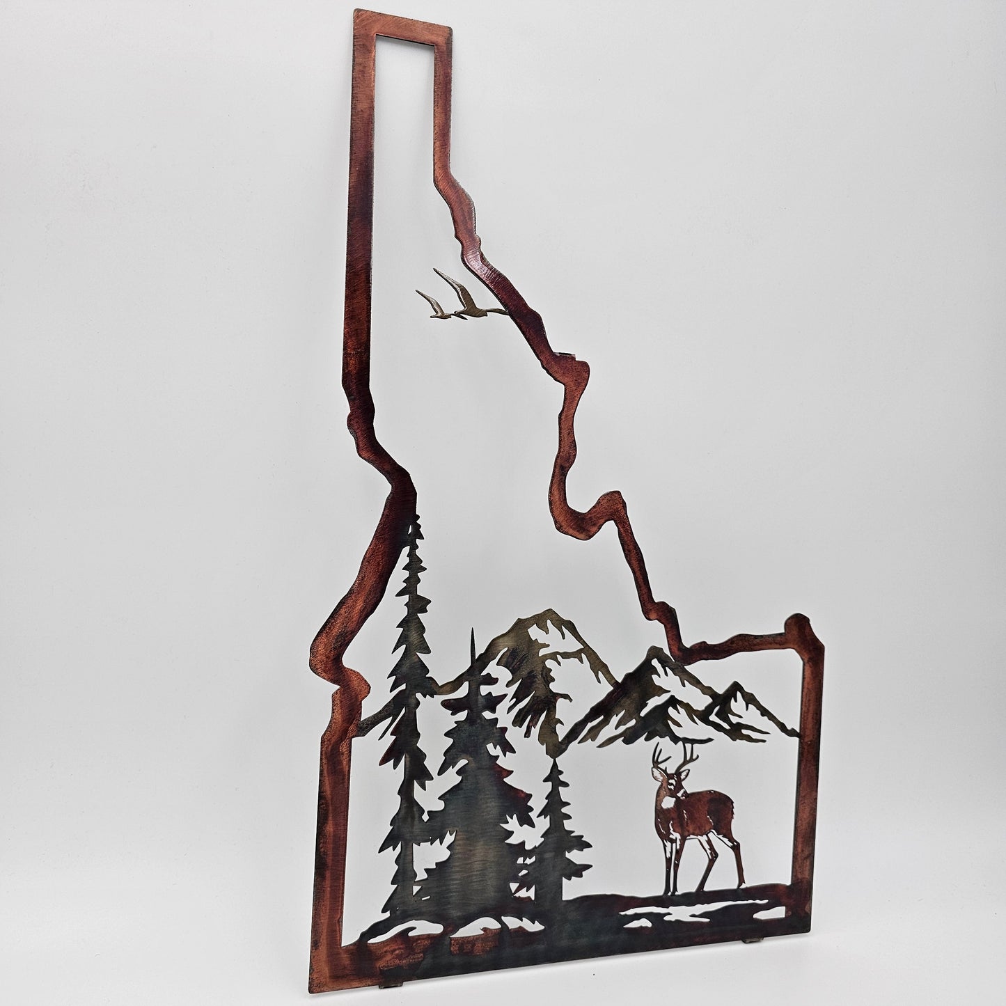 Idaho State Sign with Deer Mountain Scene