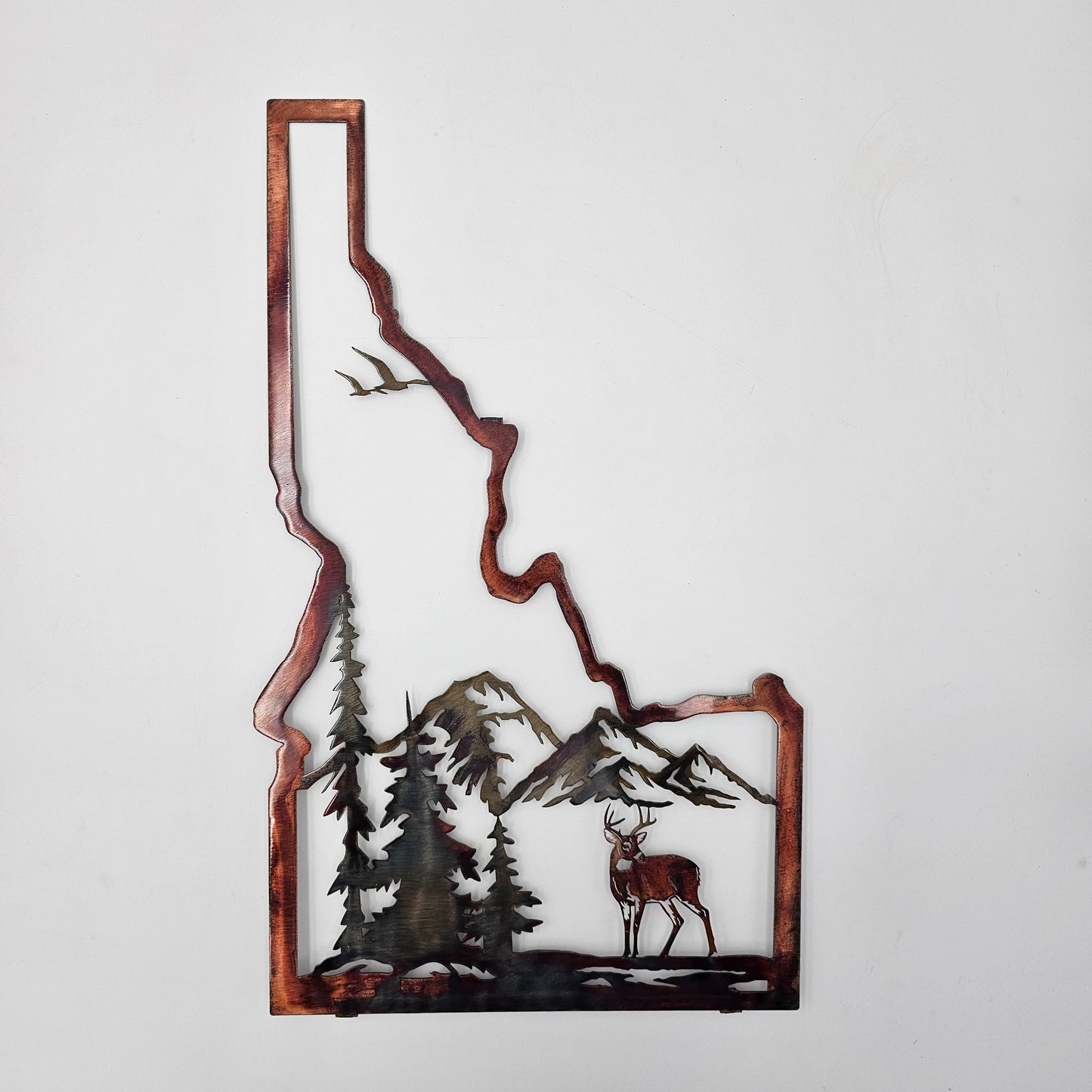 Idaho State Sign with Deer Mountain Scene