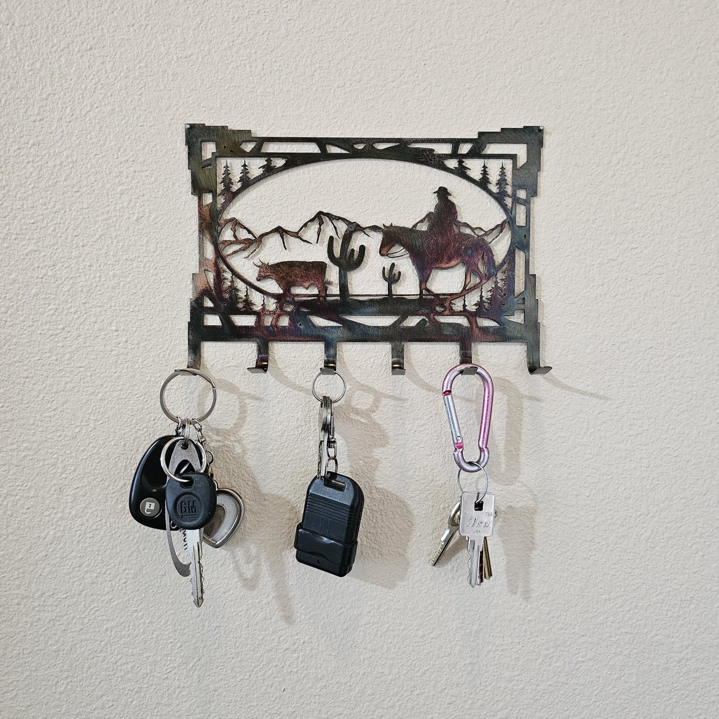 Cowboy Key Rack With Key View