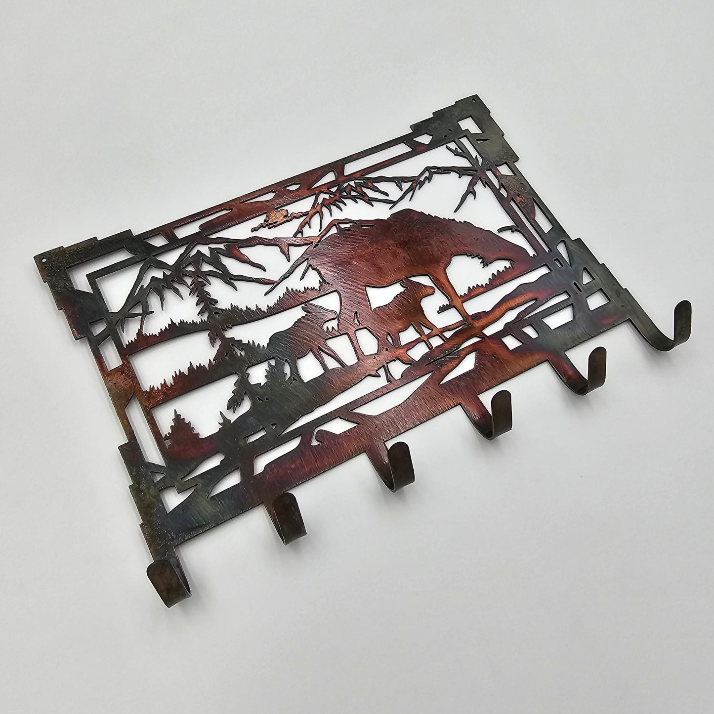 Momma Moose Key Rack Left Side View.