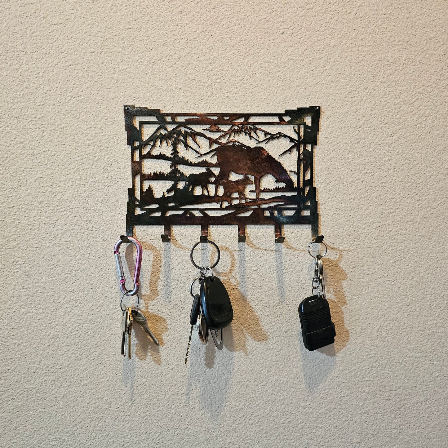 Momma Moose Key Rack With Keys
