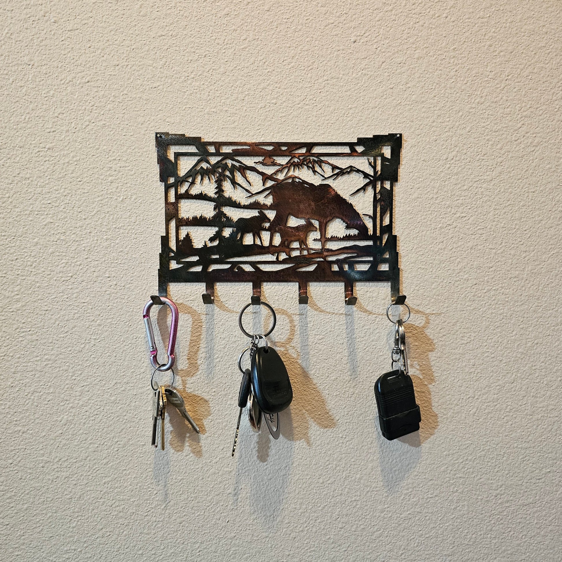 Momma Moose Key Rack With Keys