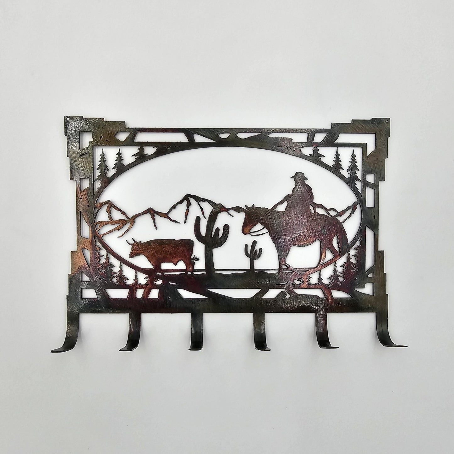 Rustic Cowboy Key Rack