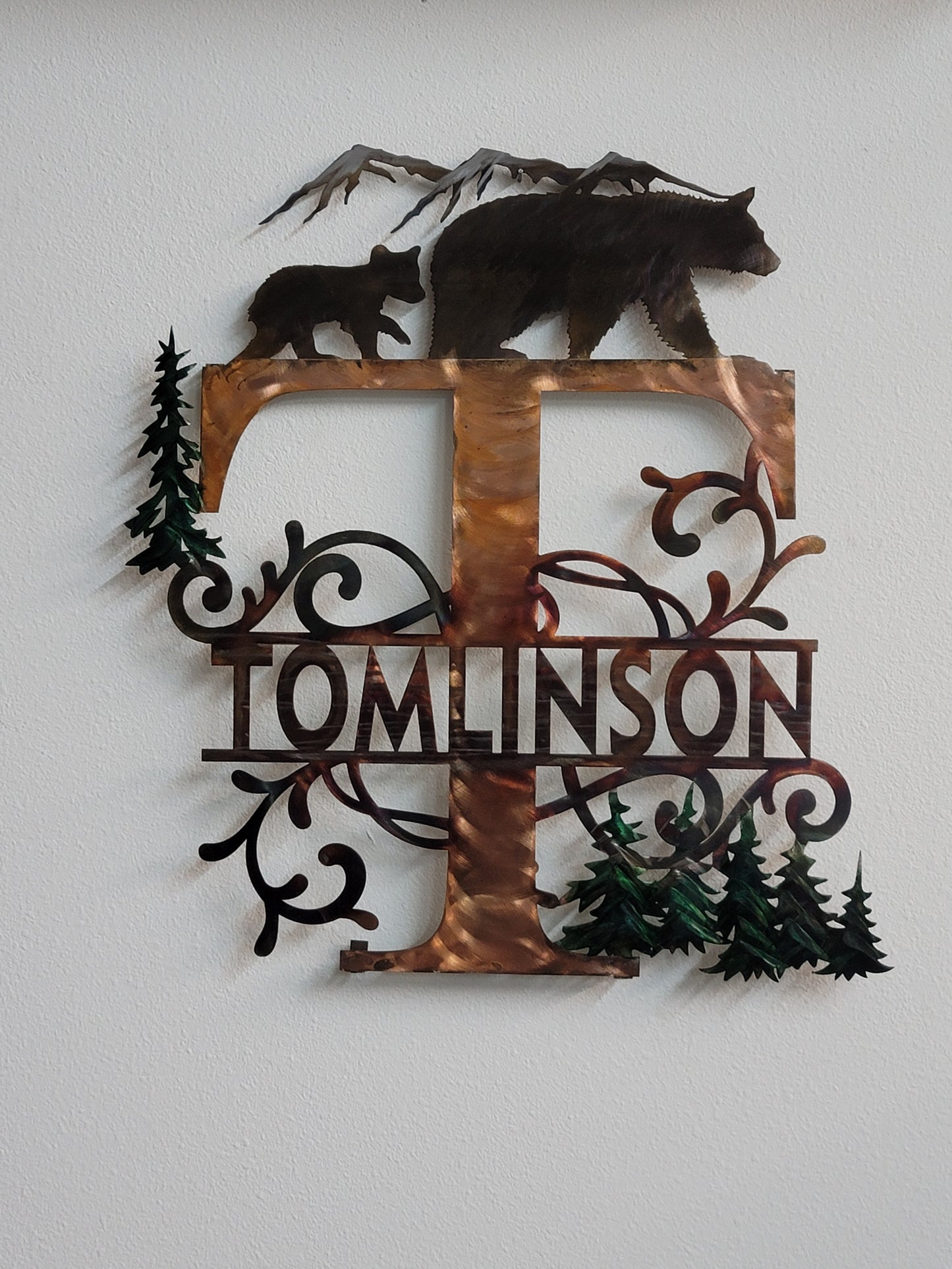 Last Initial Bear Sign