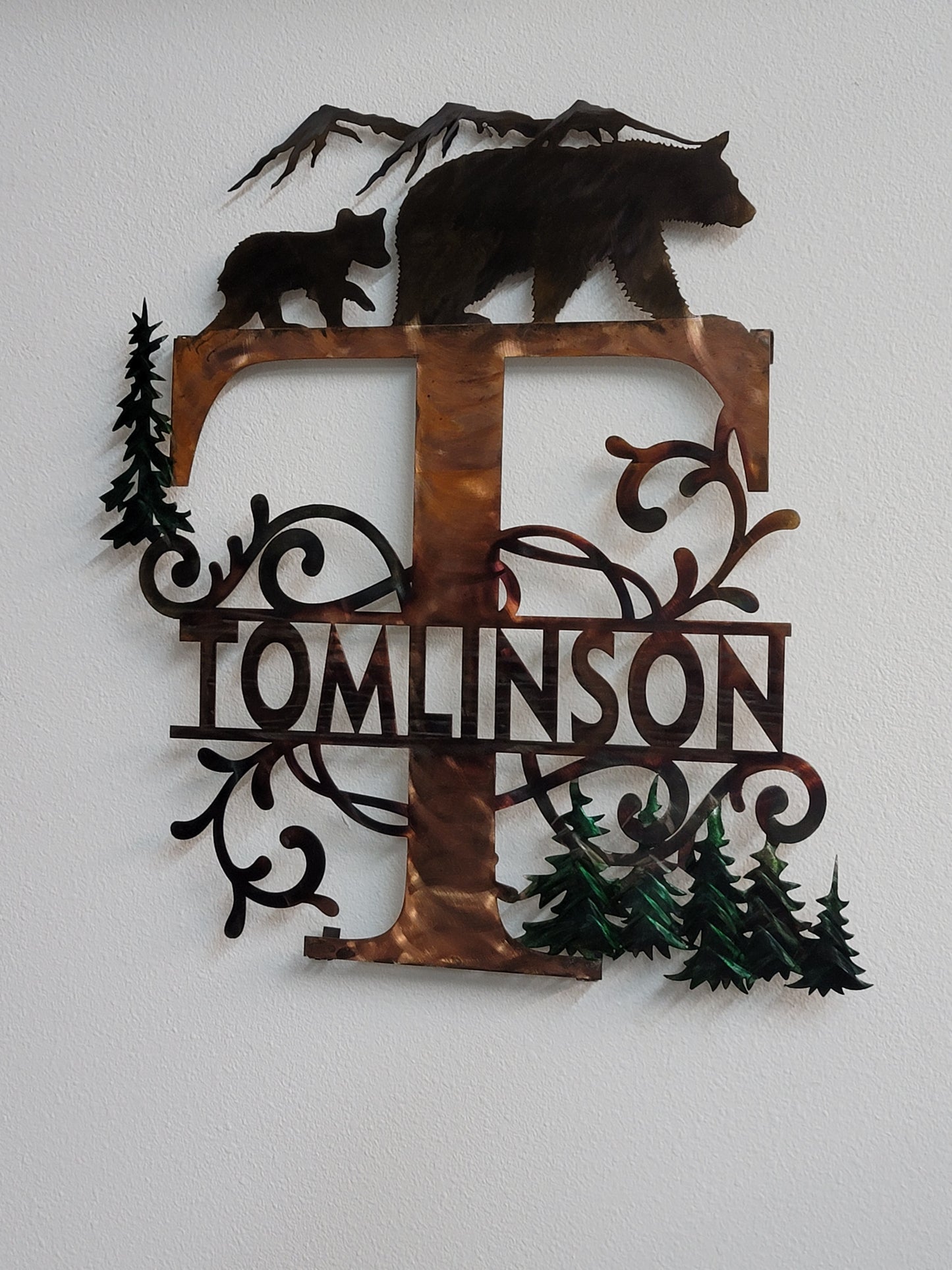 Last Initial Bear Sign