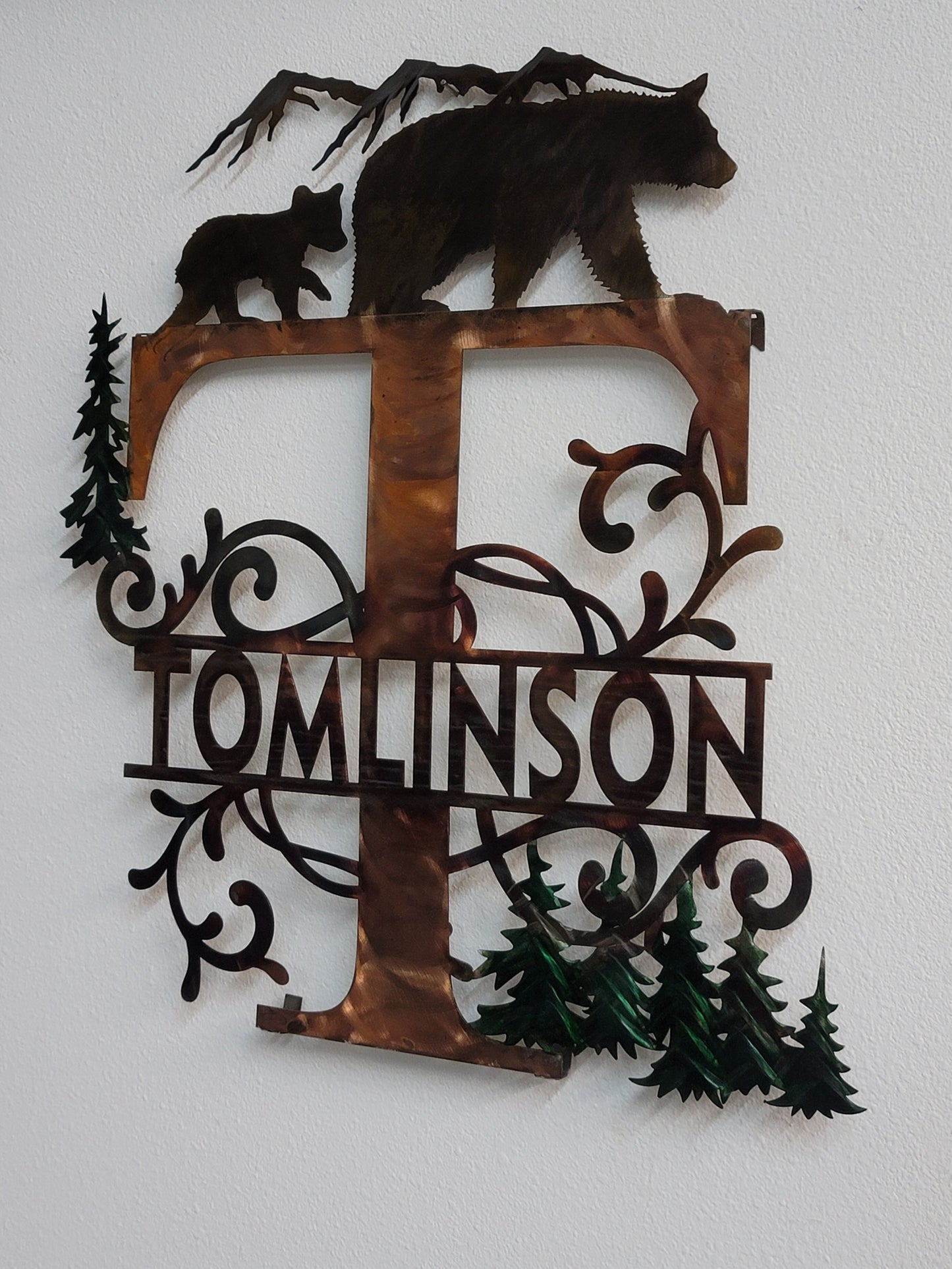 Last Initial Bear Sign