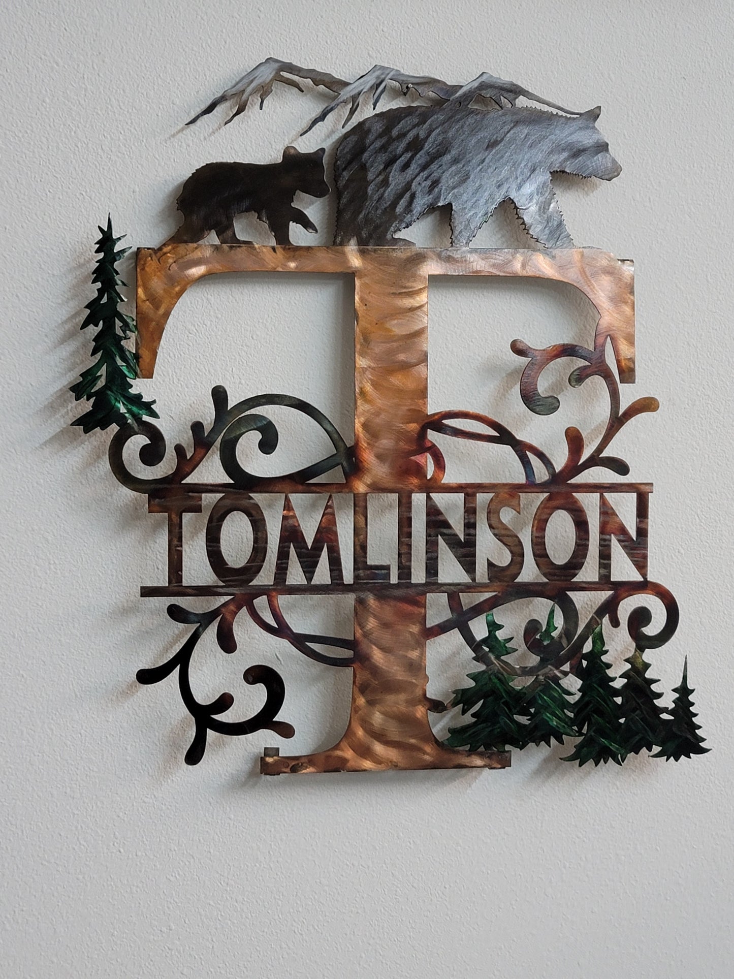 Last Initial Bear Sign