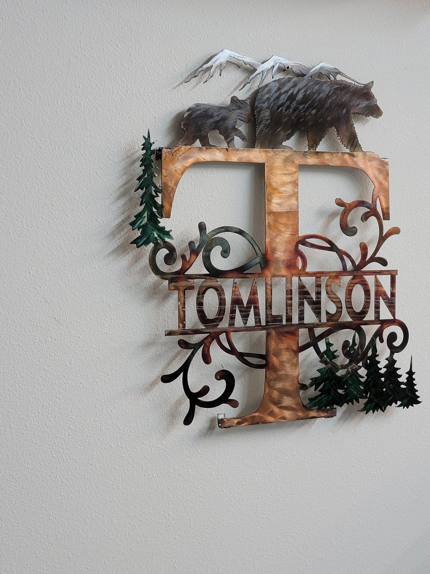 Last Initial Bear Sign