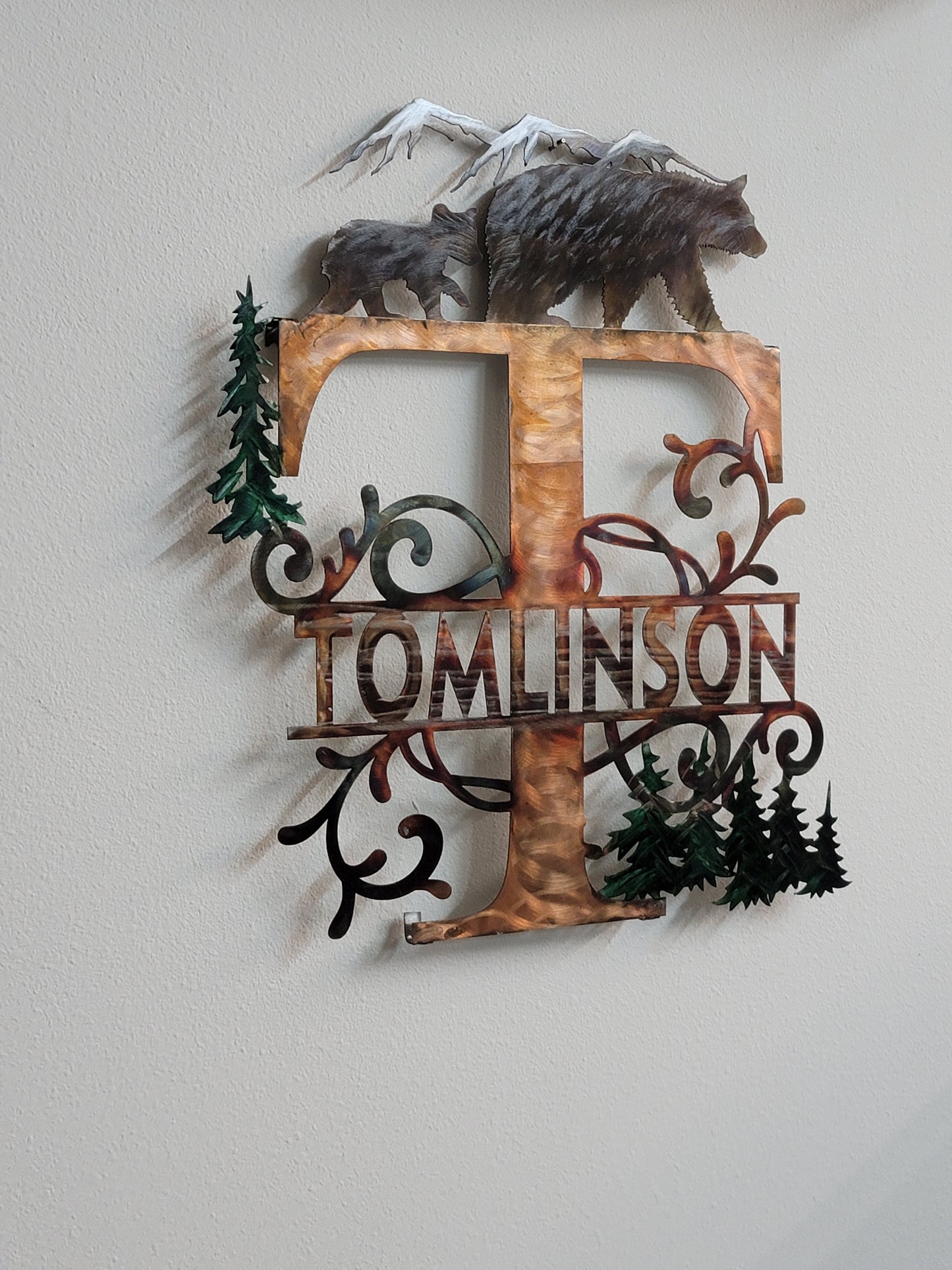 Last Initial Bear Sign