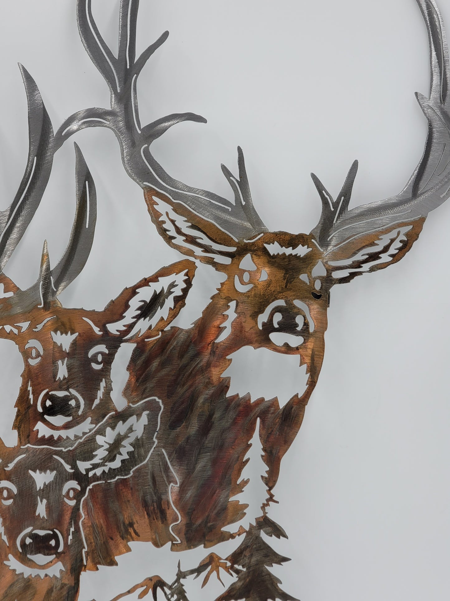 Close up view.