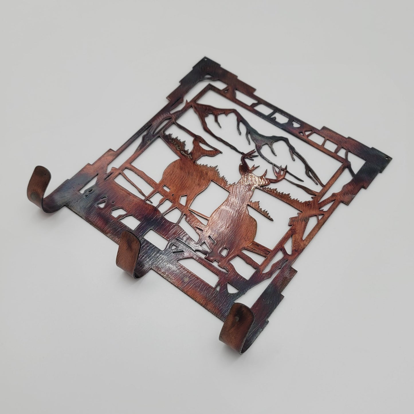 Rustic Metal Deer Key Rack