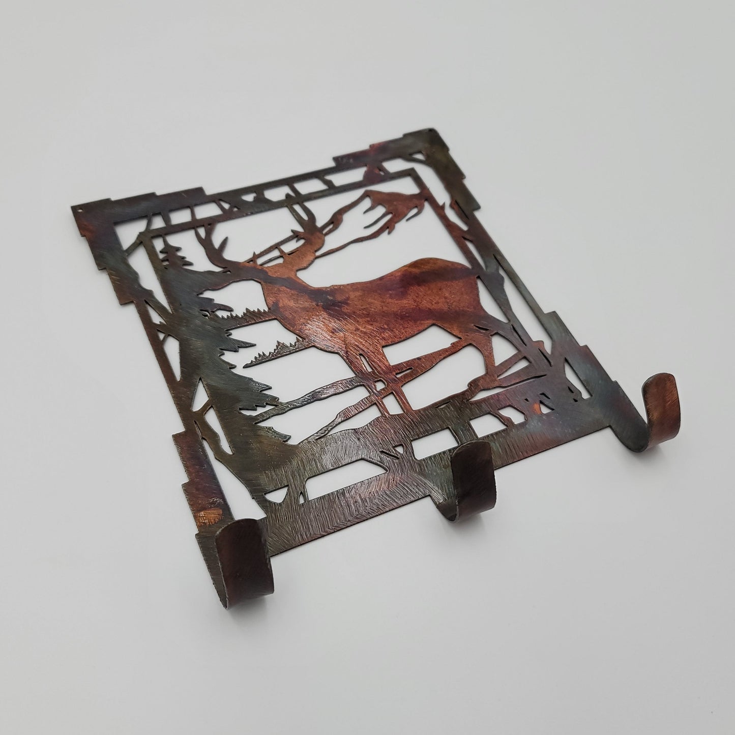 Rustic Deer Metal Key Rack