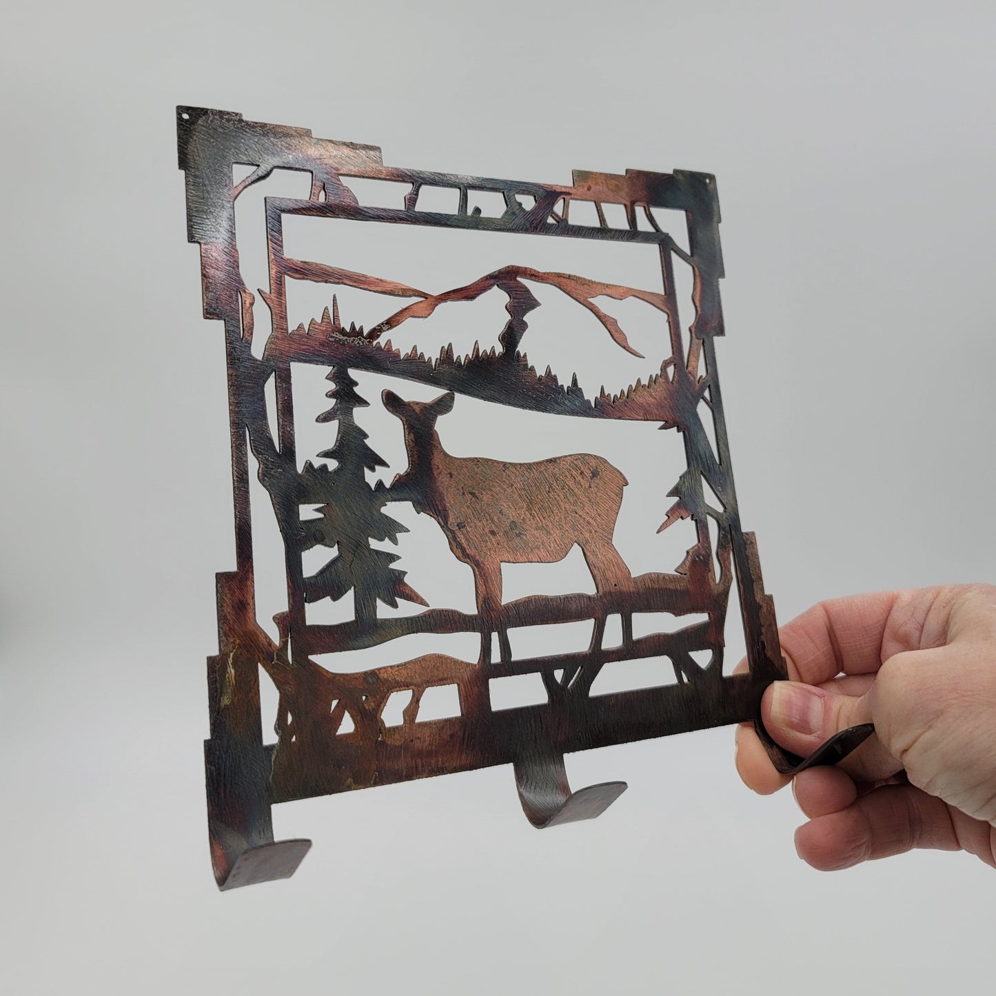 Rustic Cow Elk Key Rack