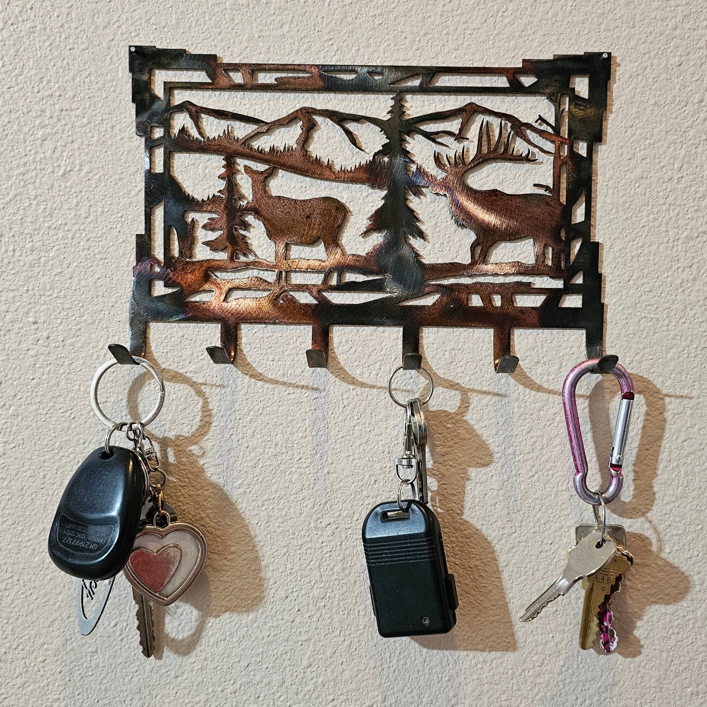Key Rack on Wall.