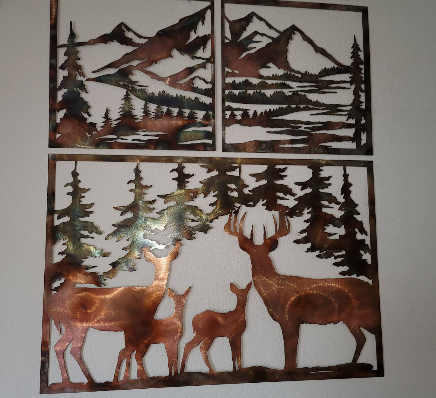 Deer Metal Wall Hanging 5 Color Options