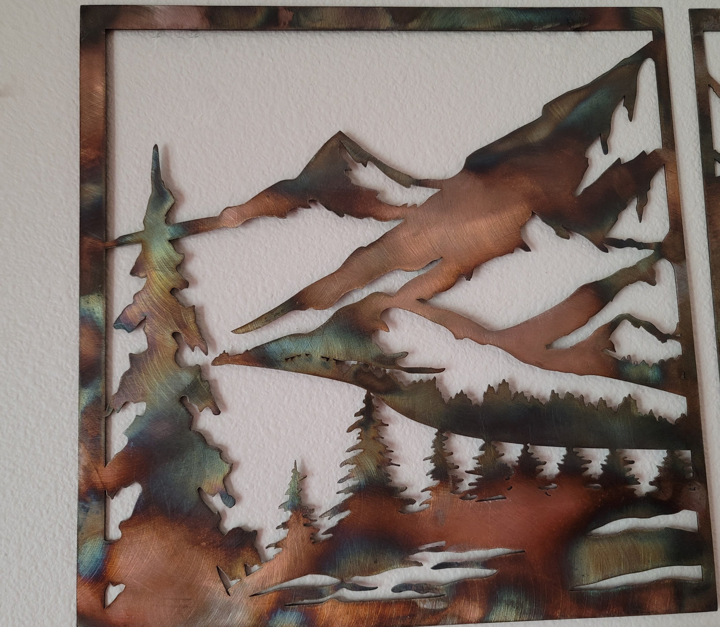 Deer Family Metal Wall Art | Rustic Wildlife Cabin Decor