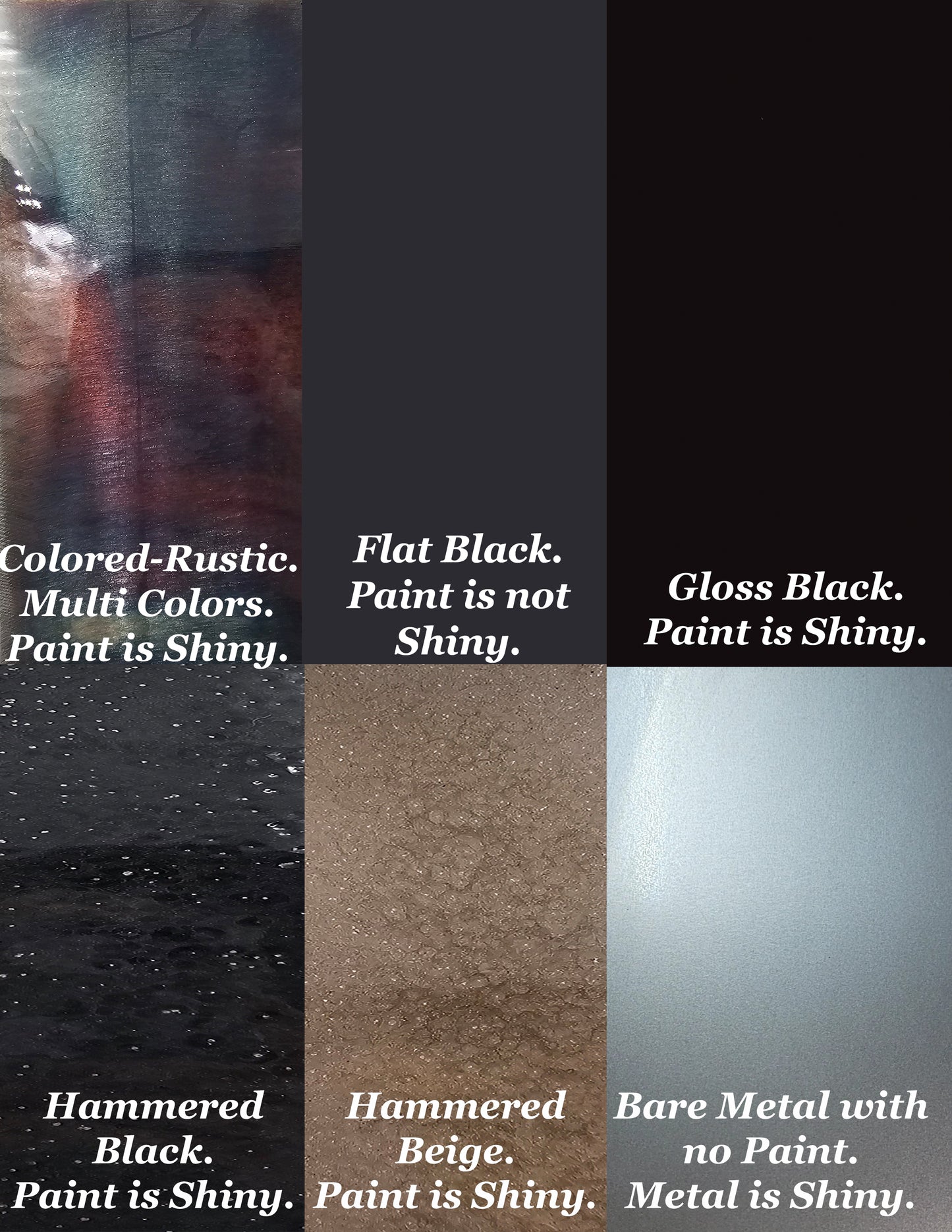 Paint samples to choose from