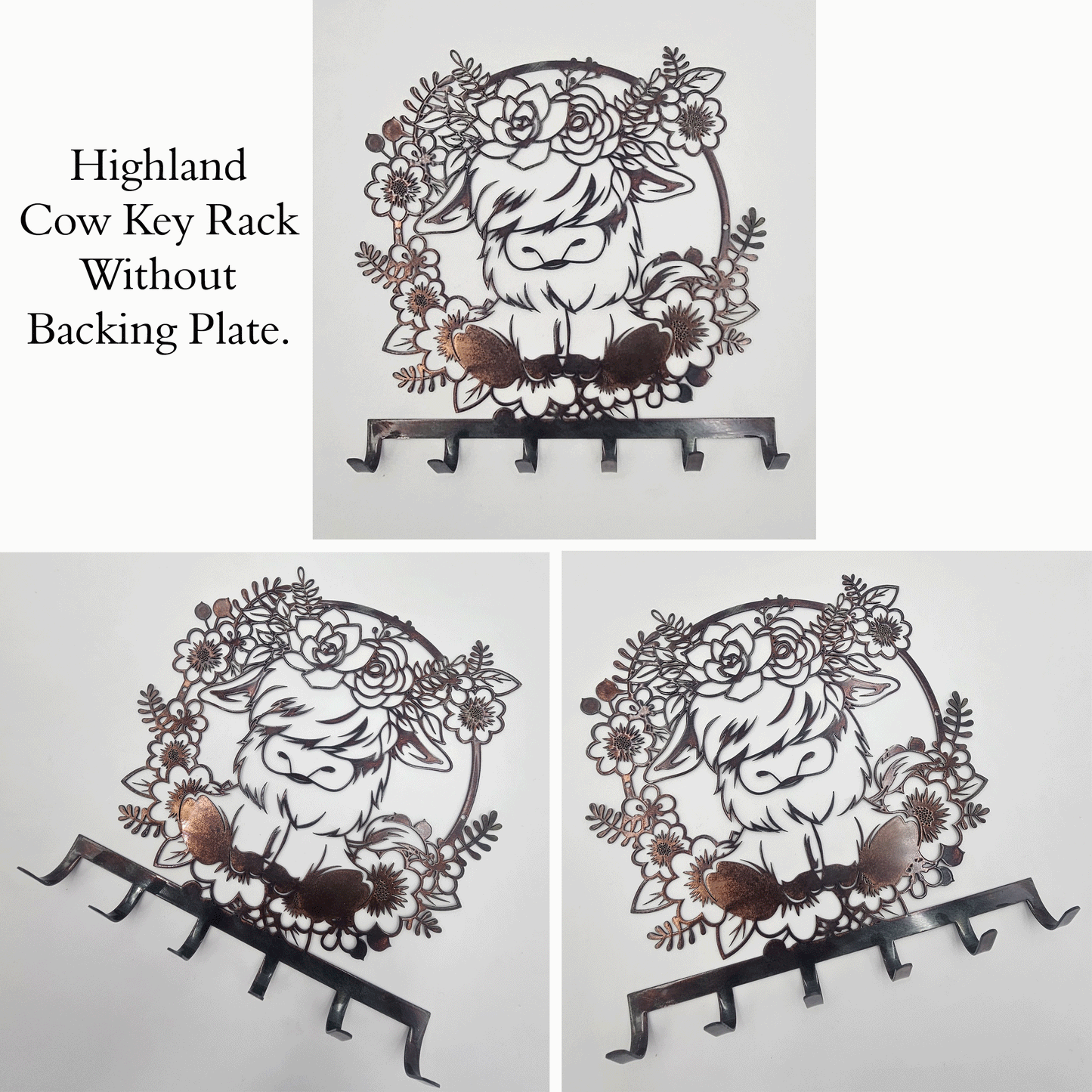 Highland Cow Key Rack