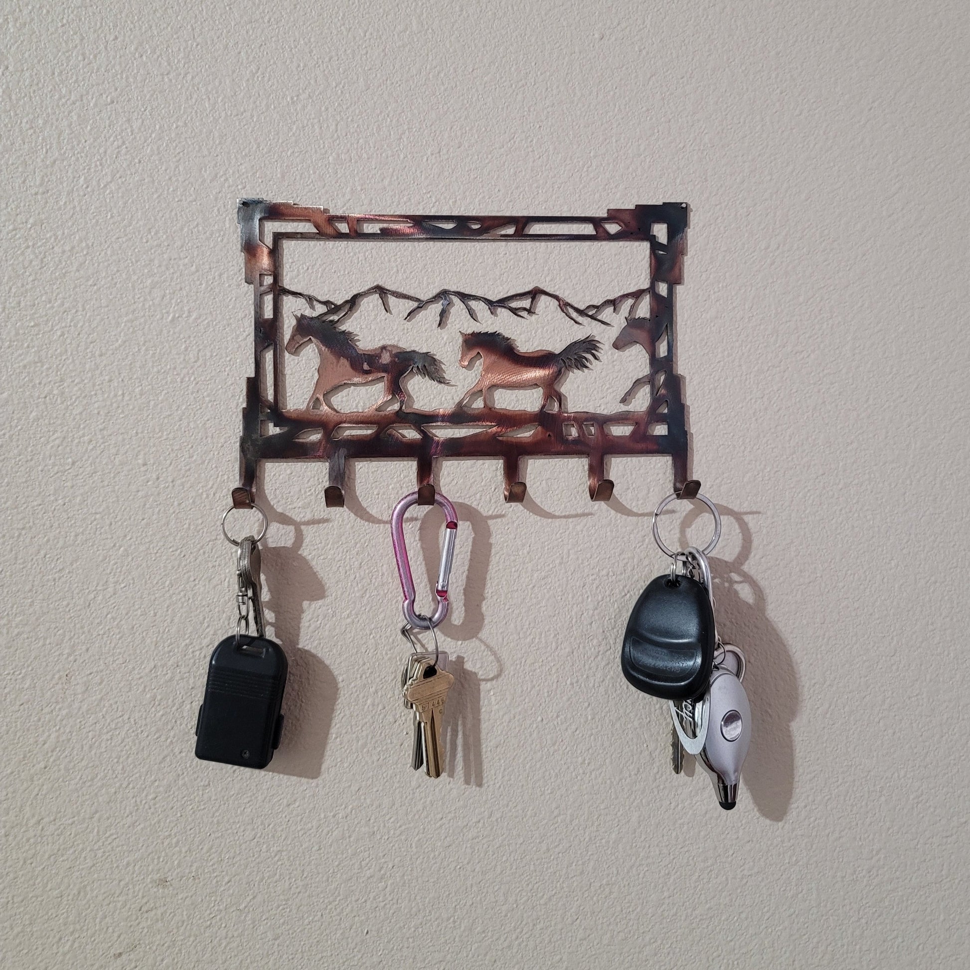 Horse Key Rack With Keys