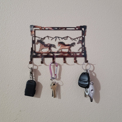 Horse Key Rack With Keys