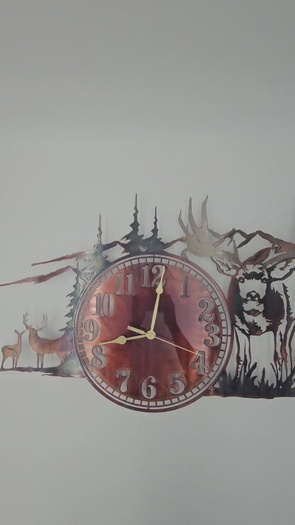 Mule Deer Clock