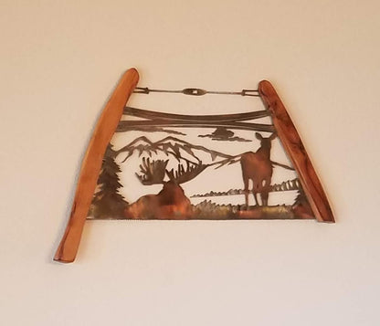 Moose Bow Saw Wall Hanging