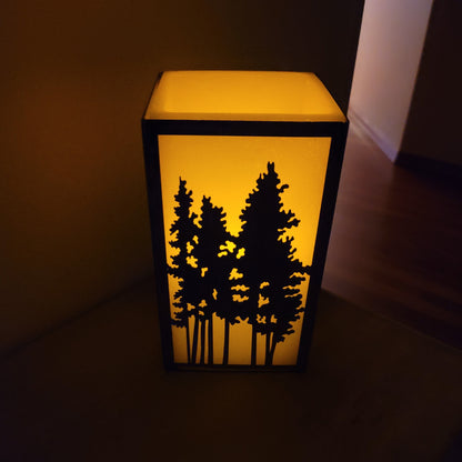 Forest of Trees Metal Candle Holder