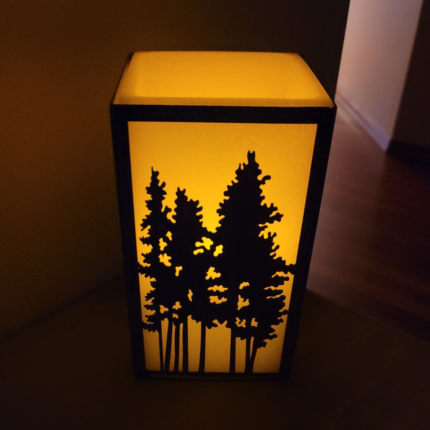 Forest of Trees Metal Candle Holder