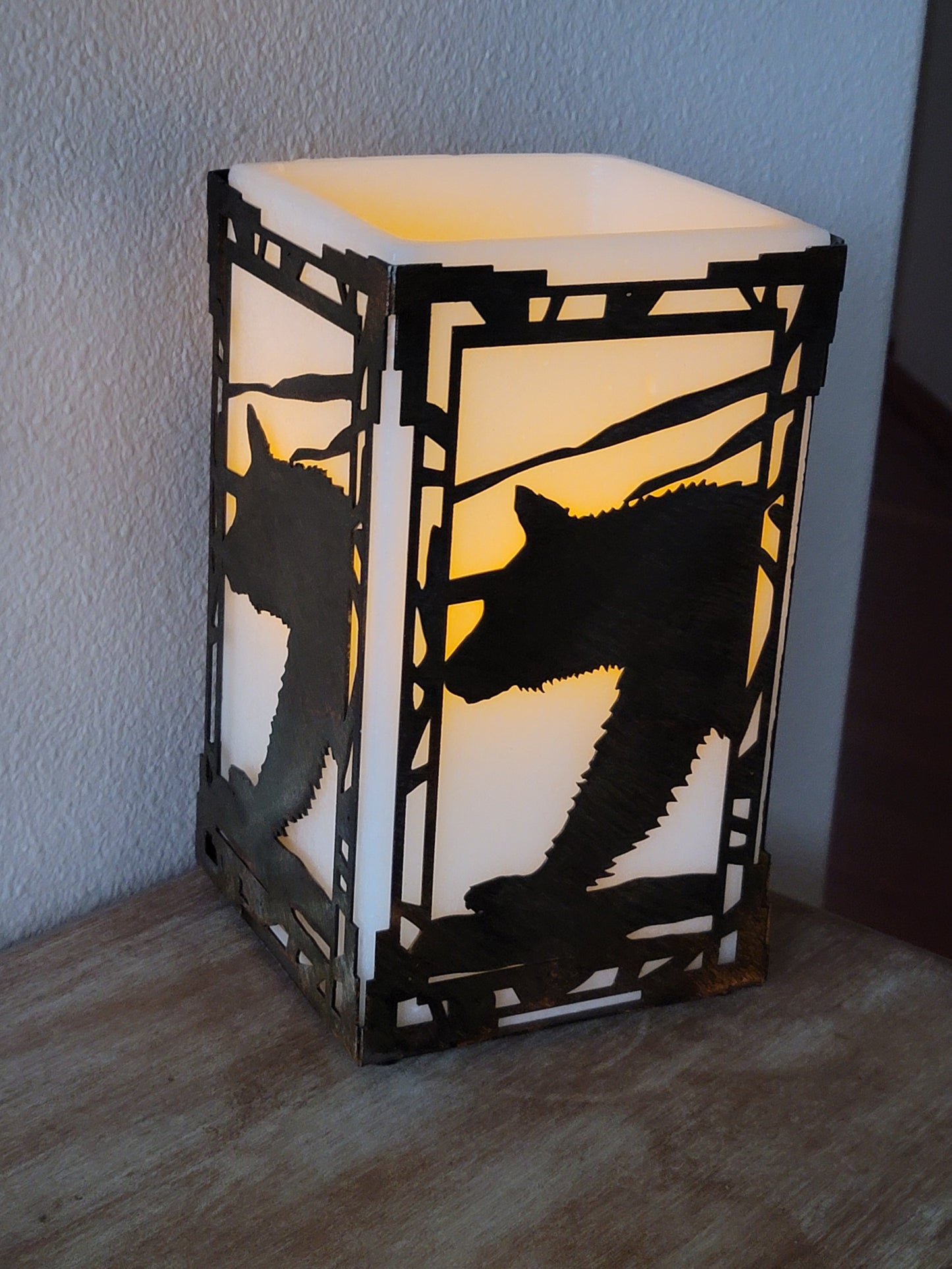 Bear Candle Holder Metal 5 Color Options and 2 Sizes