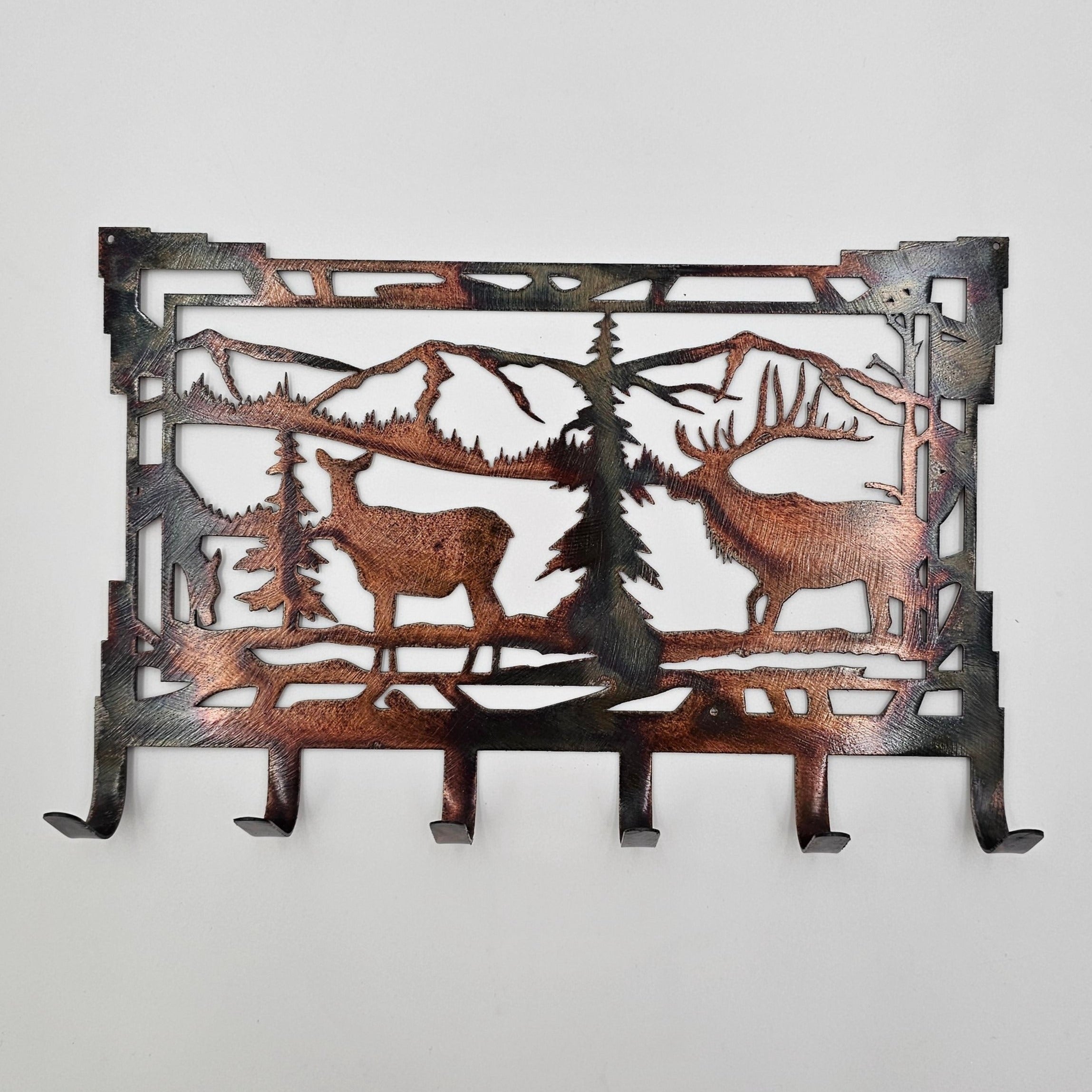 Rustic Elk Key Rack
